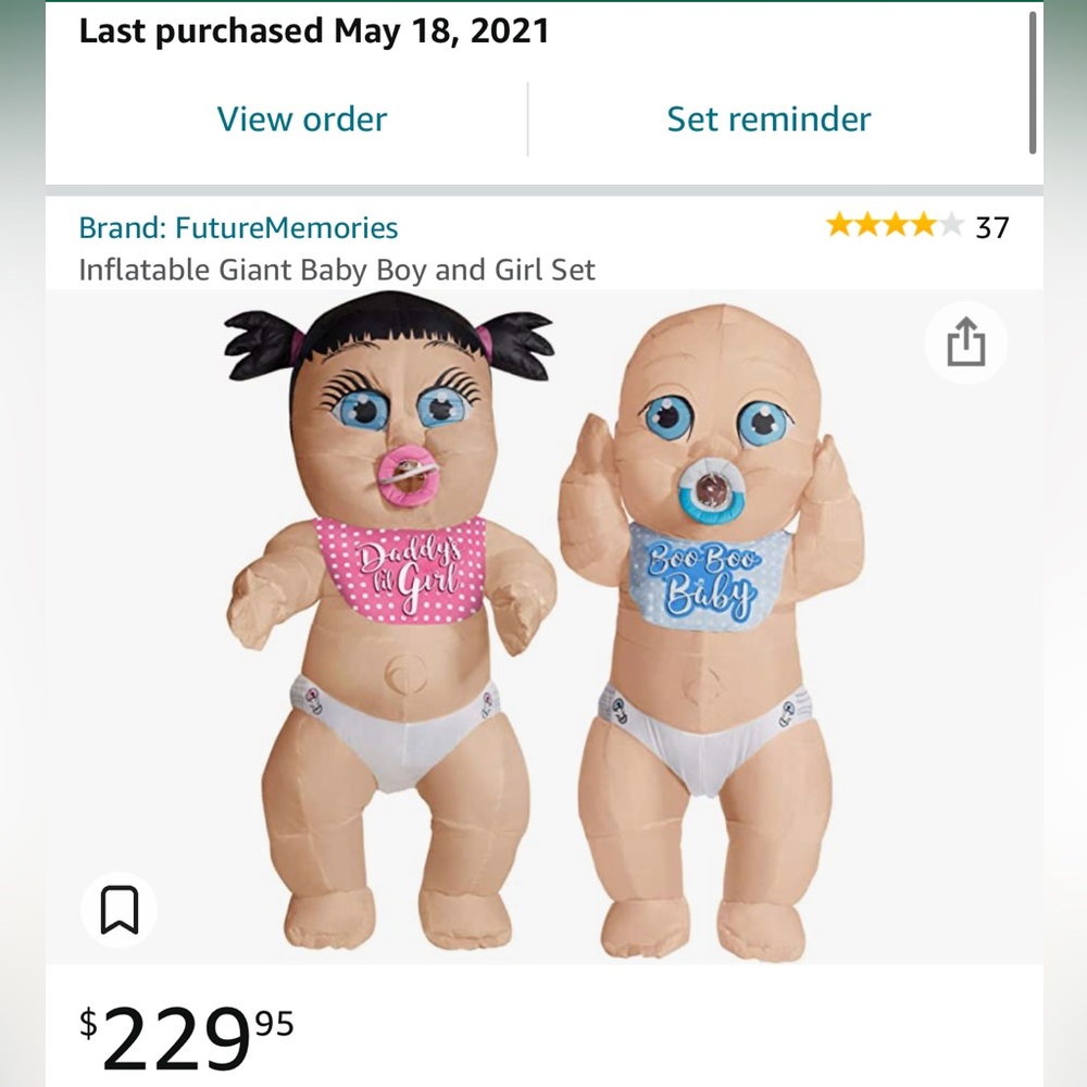 Inflatable babies